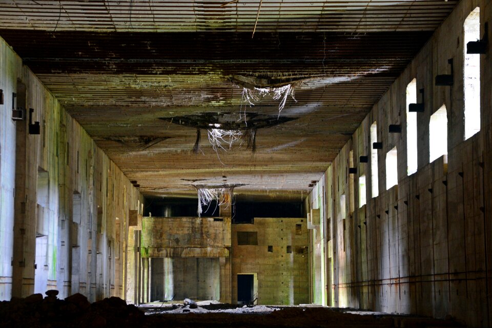 Weathered bunker valentin building