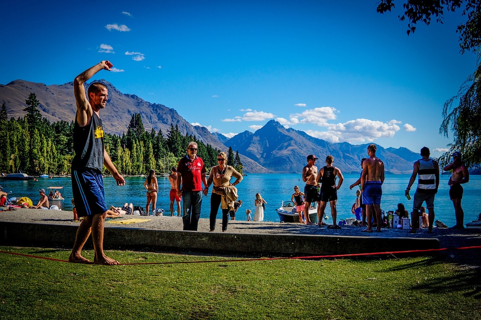New zealand lake outside