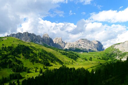 Landscape dolomites south tyrol