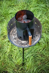 Fireplace kindle round grill