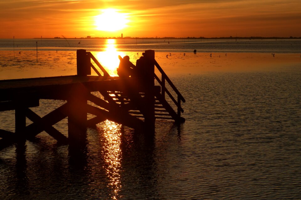 Watts evening sky nordfriesland