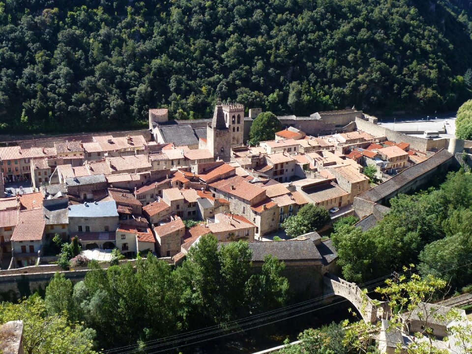 Stone houses provence france
