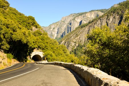 Tunnel mountain road photo