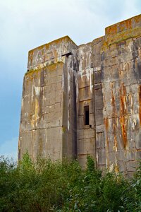 Weathered bunker valentin building