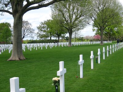 Graveyard cross monument photo