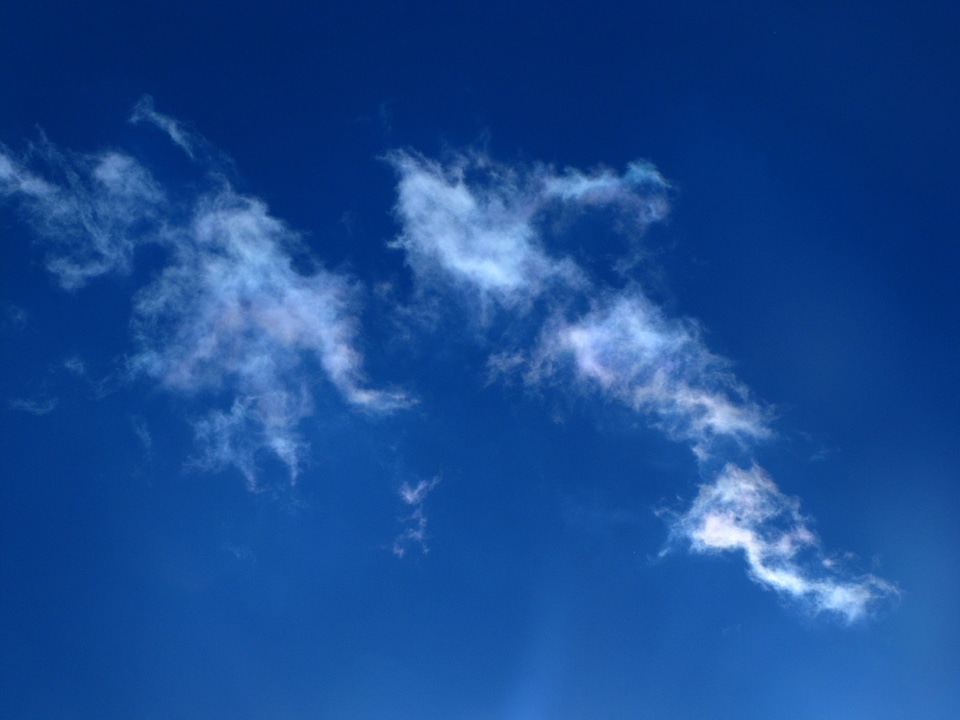 Cloud sky blue