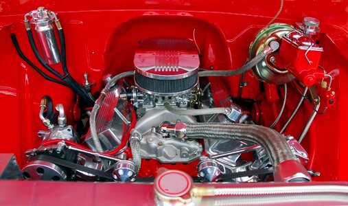 Car engine motor photo