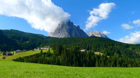 Clouds dolomites south tyrol photo
