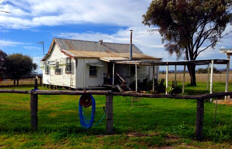 Old farmhouse aged