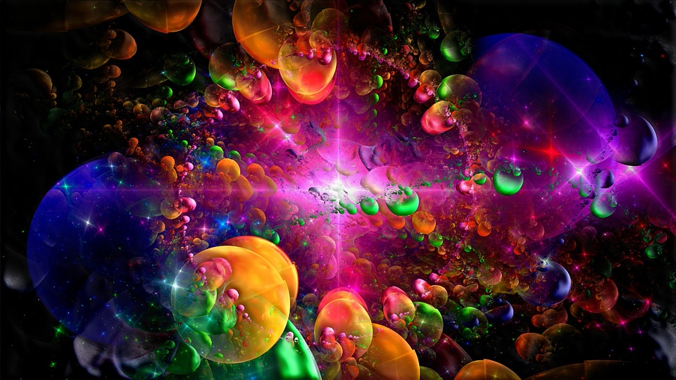 Abstract fantasy cosmos