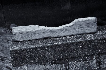 Work wood craft black and white