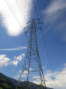 Power line energy pylon photo