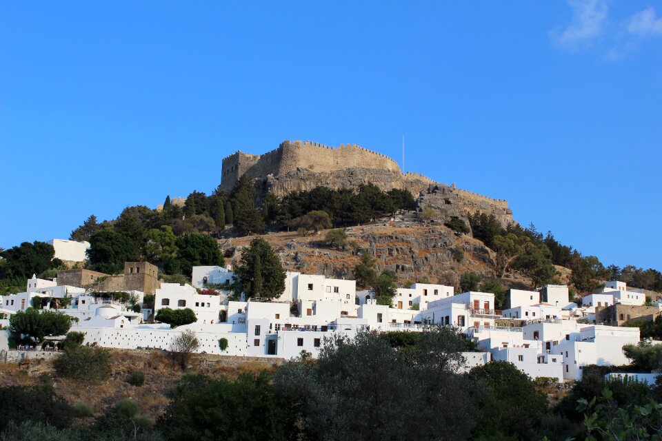 Rhodes island summer landscape