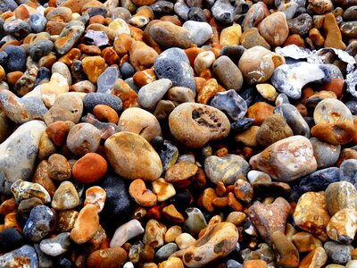 Beach pebbles sea photo