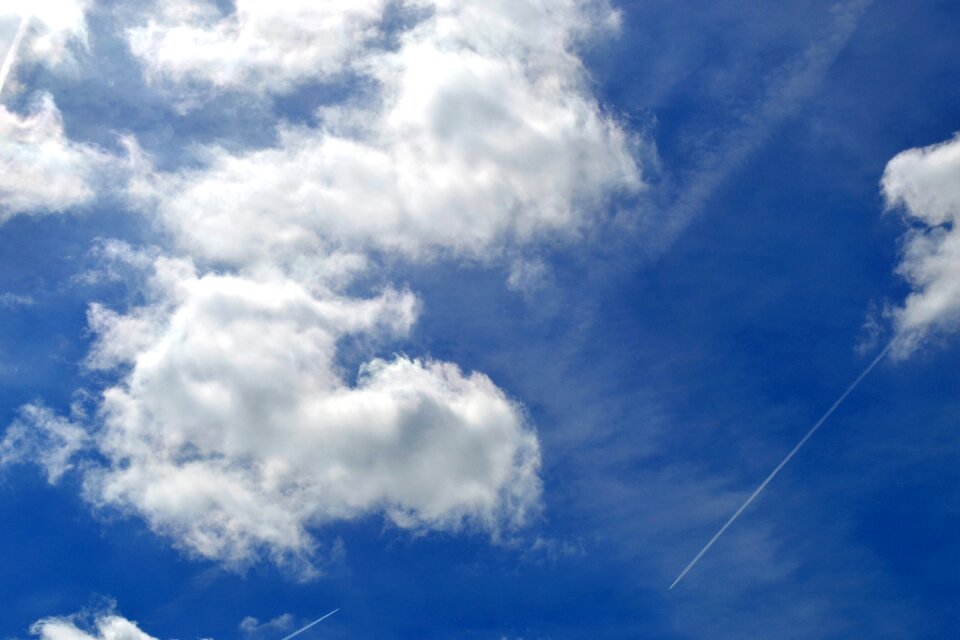 Air summer sky