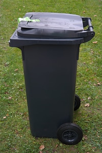 Garbage ton waste bins photo