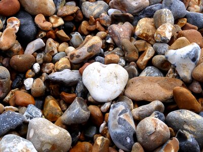 Sea beach pebbles photo