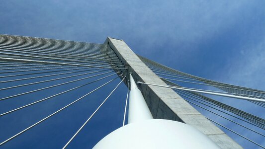 Bridge suspension bridge shrouds photo