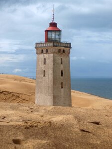 Danish beach horizon dunes photo