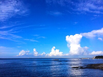 White cloud sea mabori kaigan photo