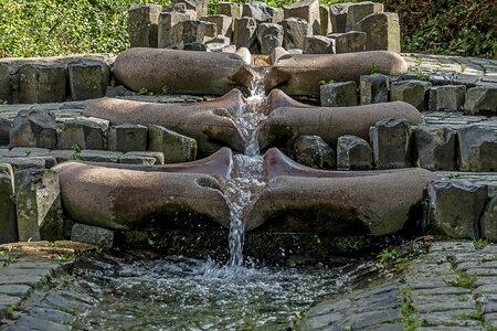 Waterfall rocks art