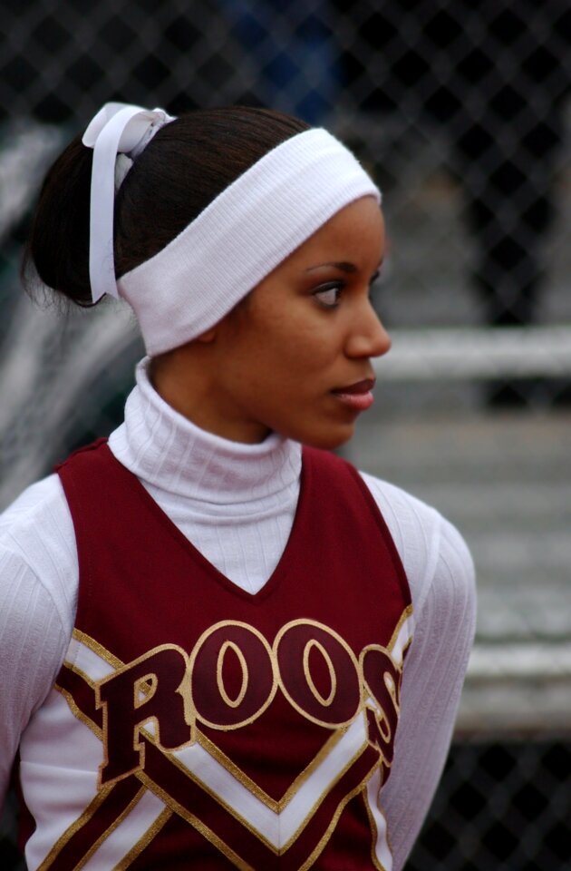 Sports fan supporter girl