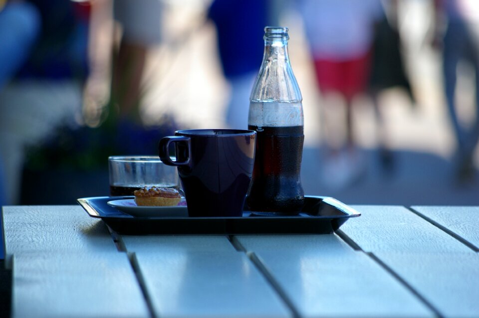 Cup cocacola pause