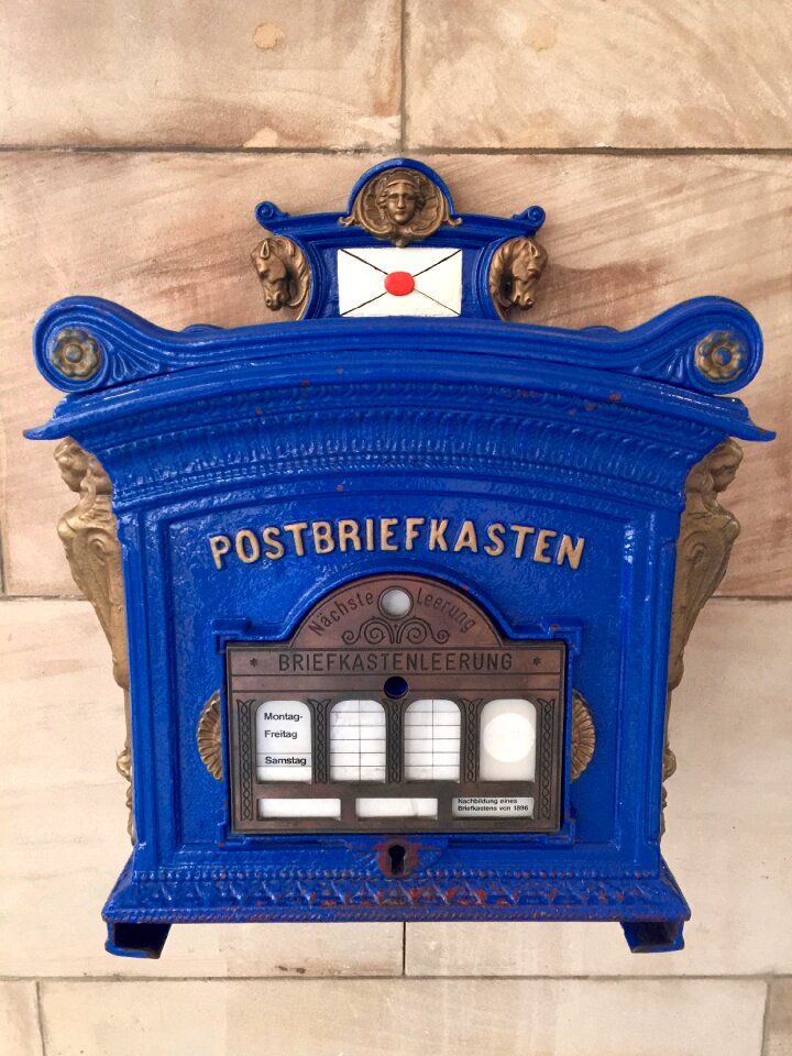 Letter boxes blue historically