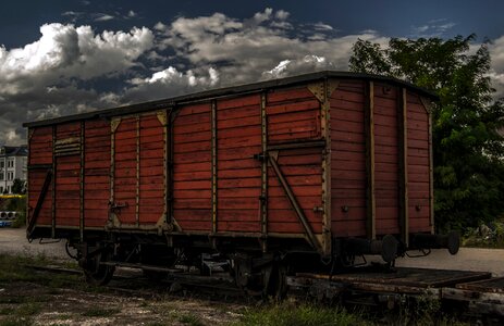 Rail traffic transport wagon photo