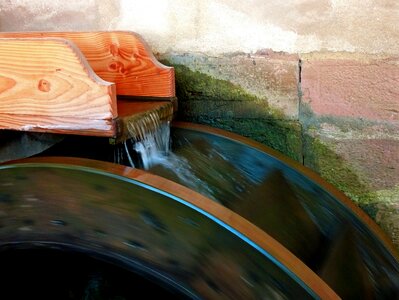 Water mill wheel water power photo