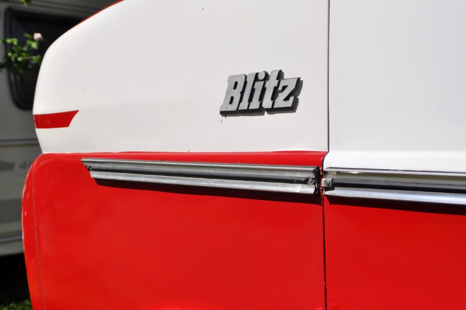 Blue auto vehicle