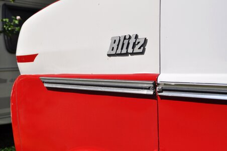 Blue auto vehicle