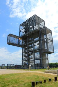 Open-cast mining inden open pit mining observation tower photo
