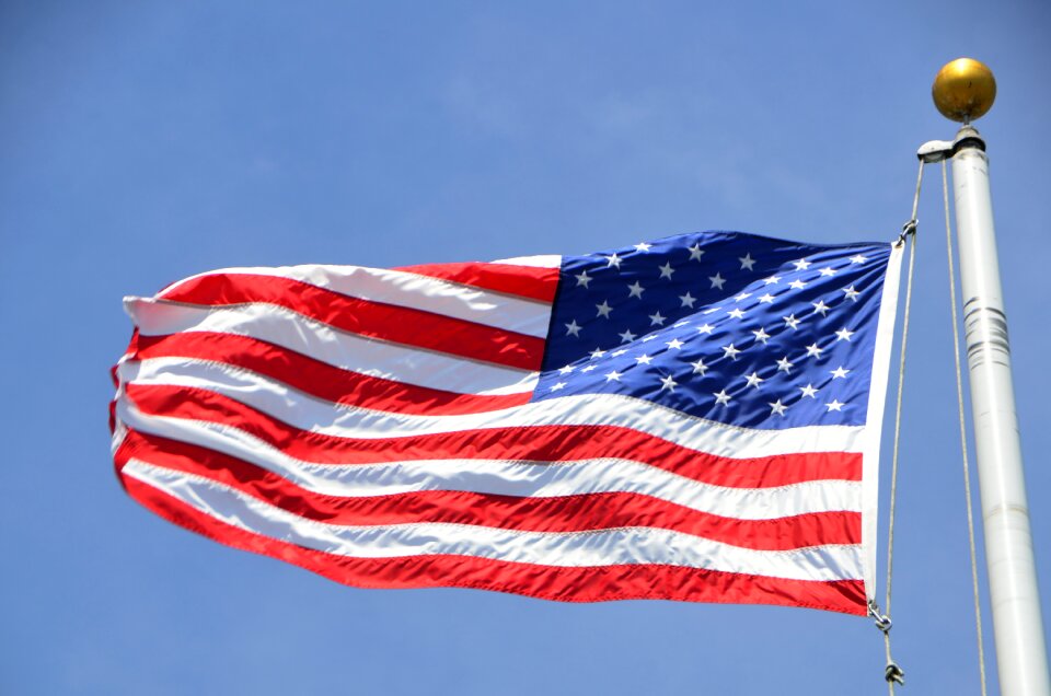 Flag united american flag waving
