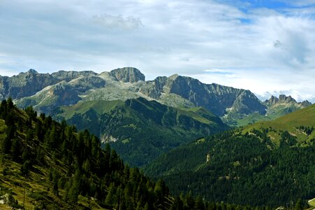 Alpine south tyrol panorama photo