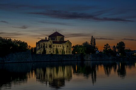 Tata castle in the evening photo