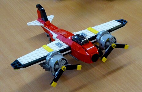 Aircraft colorful red