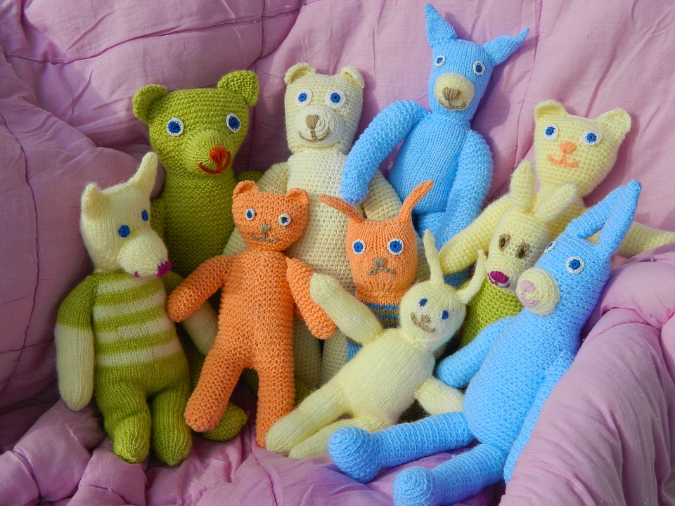 Craft stuffed animal pehmonukke