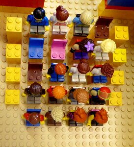Colorful plastic figures