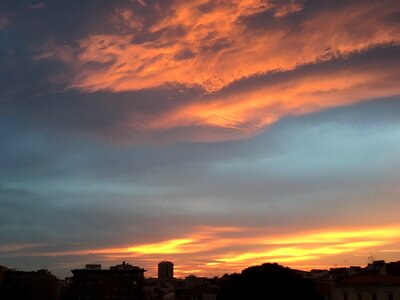 Sky orange yellow