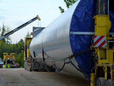 Heavy transport site construction photo