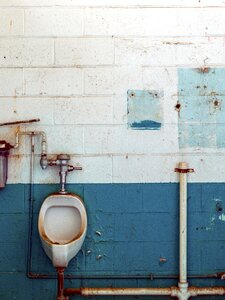 Urinal sanitaryblock old toilet