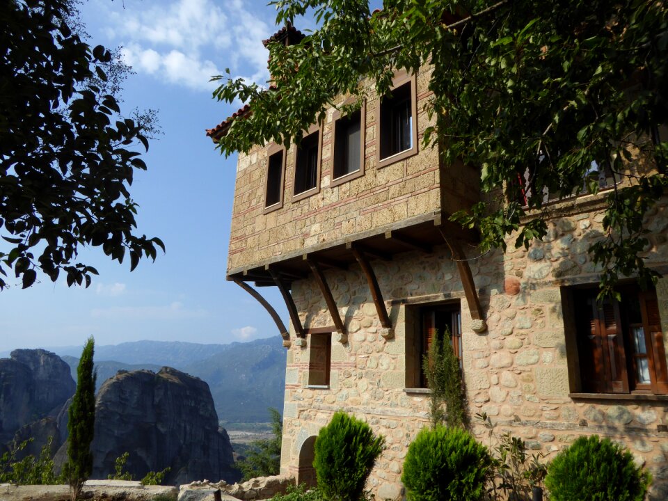 Meteora greece building photo