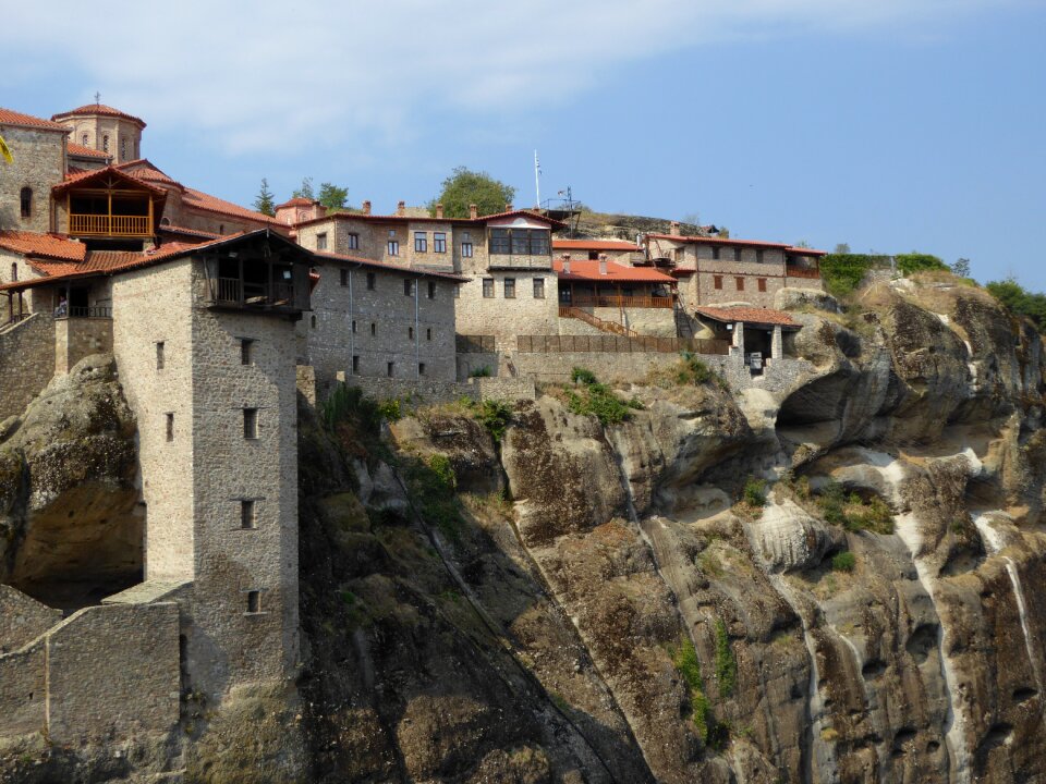 Large monastery meteora greece photo