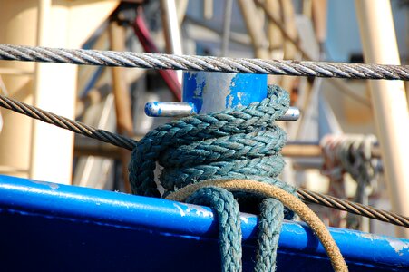 Fishing boat rope breskens photo