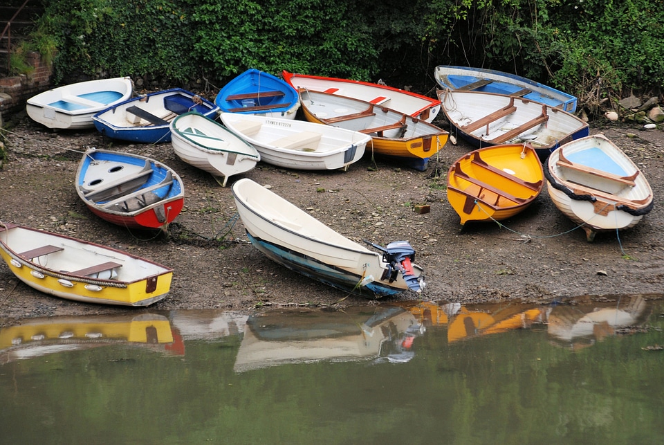 Riverbank travel landscape