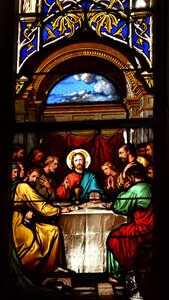 Stained glass stained glass painting christ