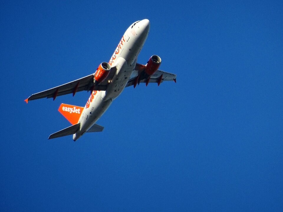 Turbine airliner take off