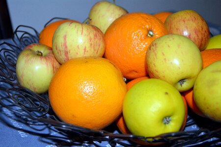 Oranges fruit bowl photo