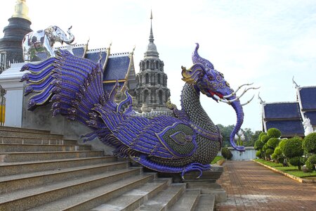 Temple guardian thailand temple complex